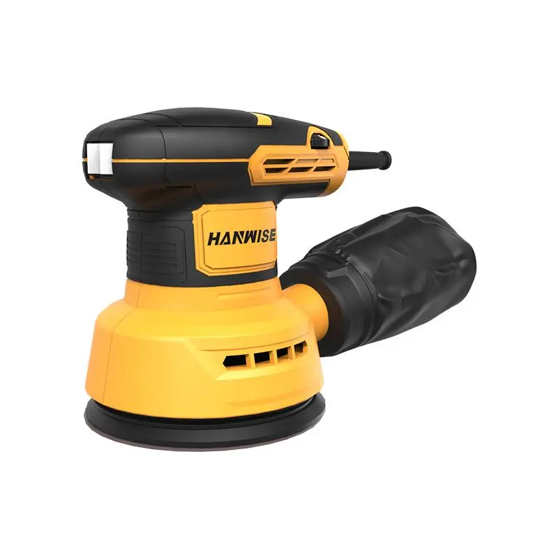 HANWISE 300W Detail Electric Hand Sander, 12000 RPM Max Power Tool, 16 Sanding Sheets Included, Efficient Dust Collection, 1-Hand Operation for Wood Surfaces, Tight Corner Sanding, Home DIY Projects