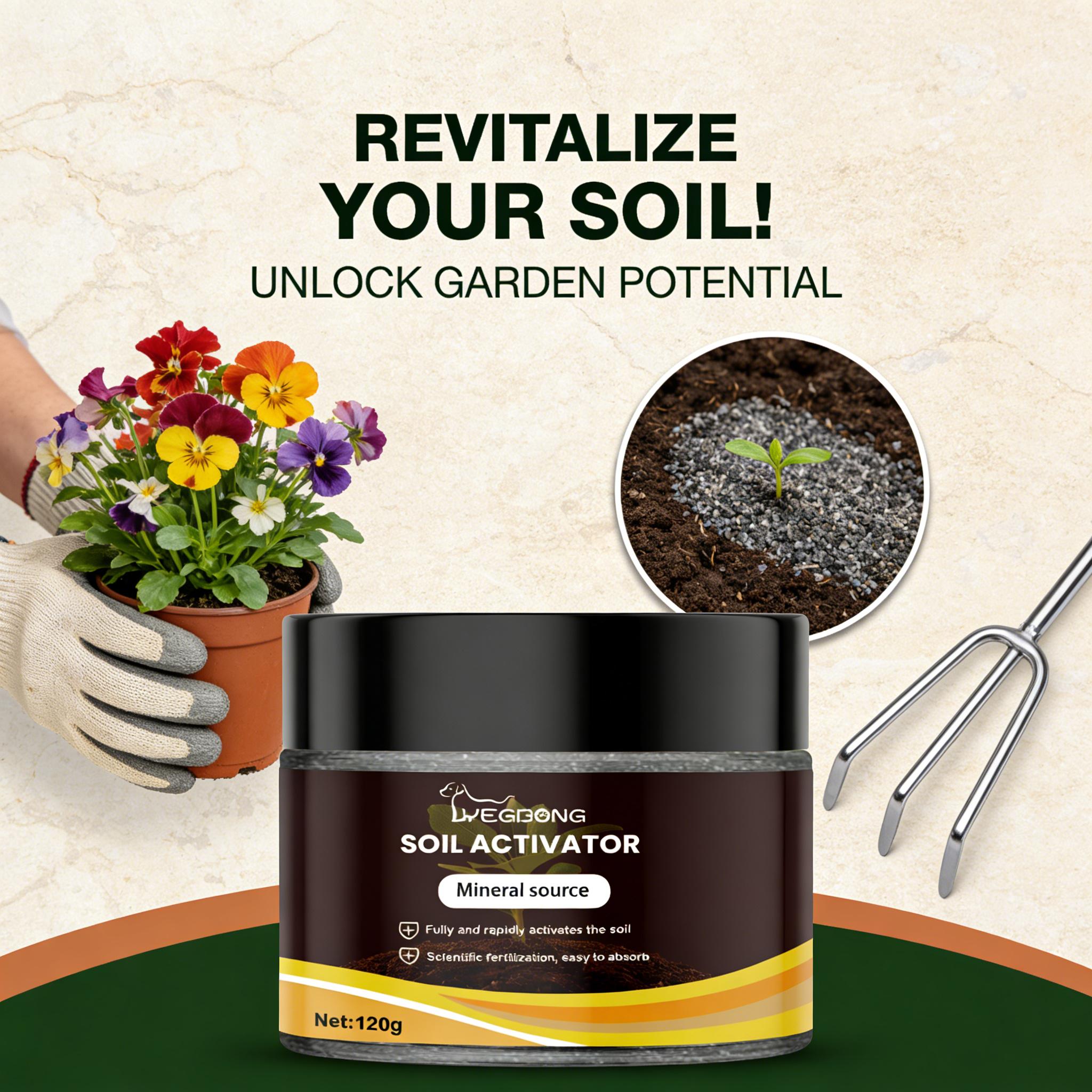 Yegbong soil activator, horticultural nutrient soil, mineral source, loose soil, prevention of compaction, promotion of rooting, flower fertilizer