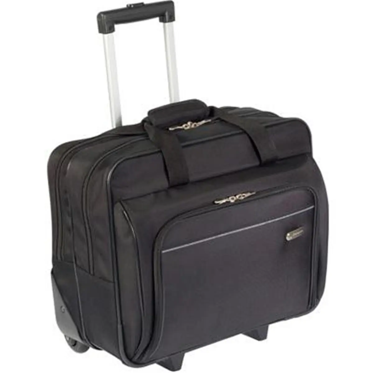 Targus Metro Rolling Laptop Bag - Waterproof 1200D Polyester Large Unisex Business Case, 15.4in Laptop Casing, Double Handle, Built-in Organizer Pockets, Pen Loops, Cell Phone Pocket, Closed Foam Pad