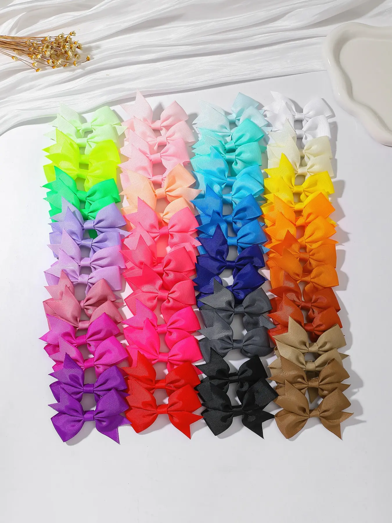 60pcs Macaron Multicolor Hair Clips, Mini Bow Hair Clips, Super Cute Clips, Fun Colorful Hair Accessories, Hair Decor, Suitable for Daily Wear, Festival Gifts, Hairclip