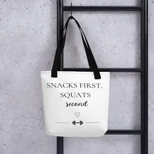 Snacks First Tote bag