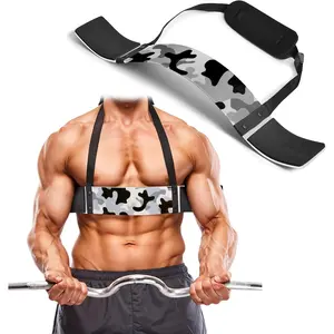 Arm Blaster for Biceps and Triceps Adjustable Curl Support with Durable 7mm Aluminum Plate and Neck Pad for Strength Training Bodybuilding Isolator Curl Machine gym exercise equipment