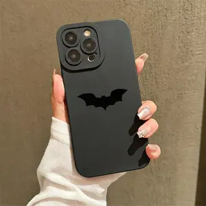 Bat Pattern Phone Case, 1 Count Creative Design Phone Protective Cover, Phone Accessory Compatible with iPhone 11 12 13 14 15 16 17 Pro Max