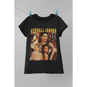 Kendall Jenner Outfit Coachella, Kendall Jenner Retro shirt, Kendall Jenner Vintage print T-Shirt, Kendall Jenner Unisex Clothing