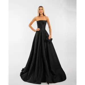 Long Black Dress with Corset