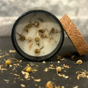 Enchanted Candles Abre Camino - Cinnamon Bark & Myrr Scented Candle with Cork Lid for Warm Inviting Atmosphere