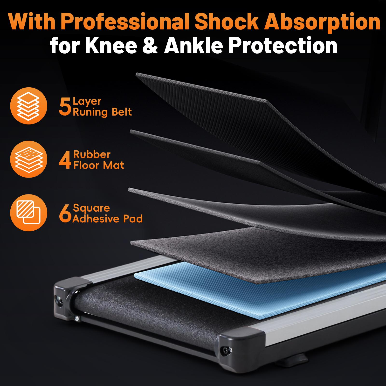 Compact Walking Solution: Under Desk Walking Pad Treadmill with Remote Control, Silent Motor, Portable & Easy Storage Under Bed or Sofa for Home/Office