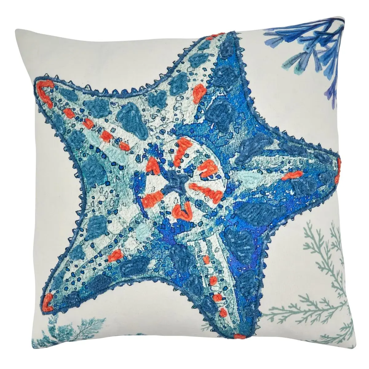 212 MAIN Square Shape Down-Filled Throw Pillow - 100% Cotton, 20 in. Square Decorative Pillow for Bedding & Soft Furnishings