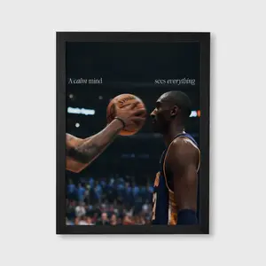 Kobe Bryant Poster Nba Basketball Wall Art – Black Mamba Mindset, Athlete Mentality Print, Sports Motivation Decor Home Decor