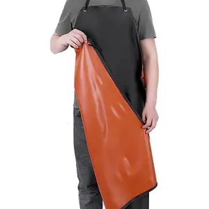 Waterproof & Oil-proof Leather Apron, Durable Apron for Kitchen, Garden, Work, Home, Kitchen Cooking Aprons, Kitchen Accessories, Home Accessories