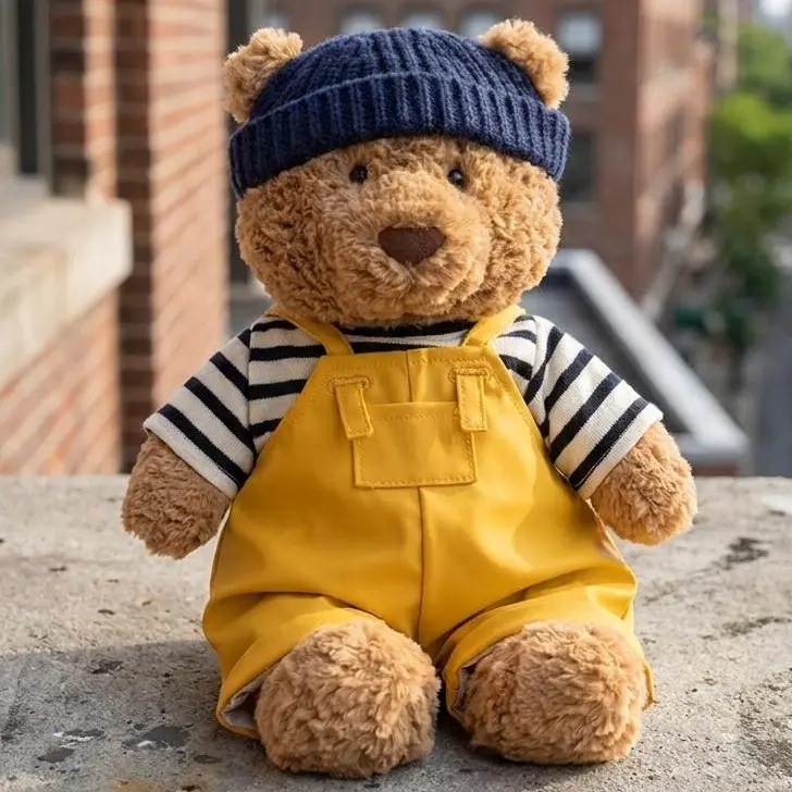 JELLYCAT Premium Bartholomew Bear Seafarer Collectible Plush Teddy Soft Nursery Companion Cozy Home Decor Gift for Plush Lovers