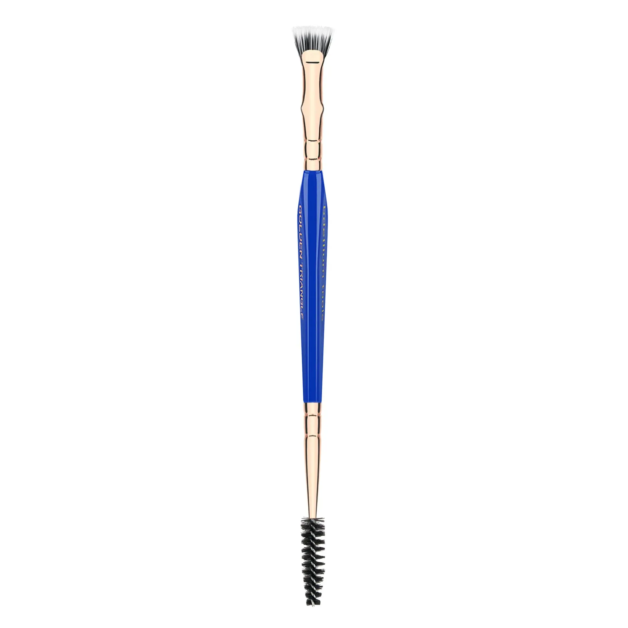 Bdellium Tools Professional Makeup Brush Golden Triangle 728 Double-ended Bent Lash Fan / Spoolie