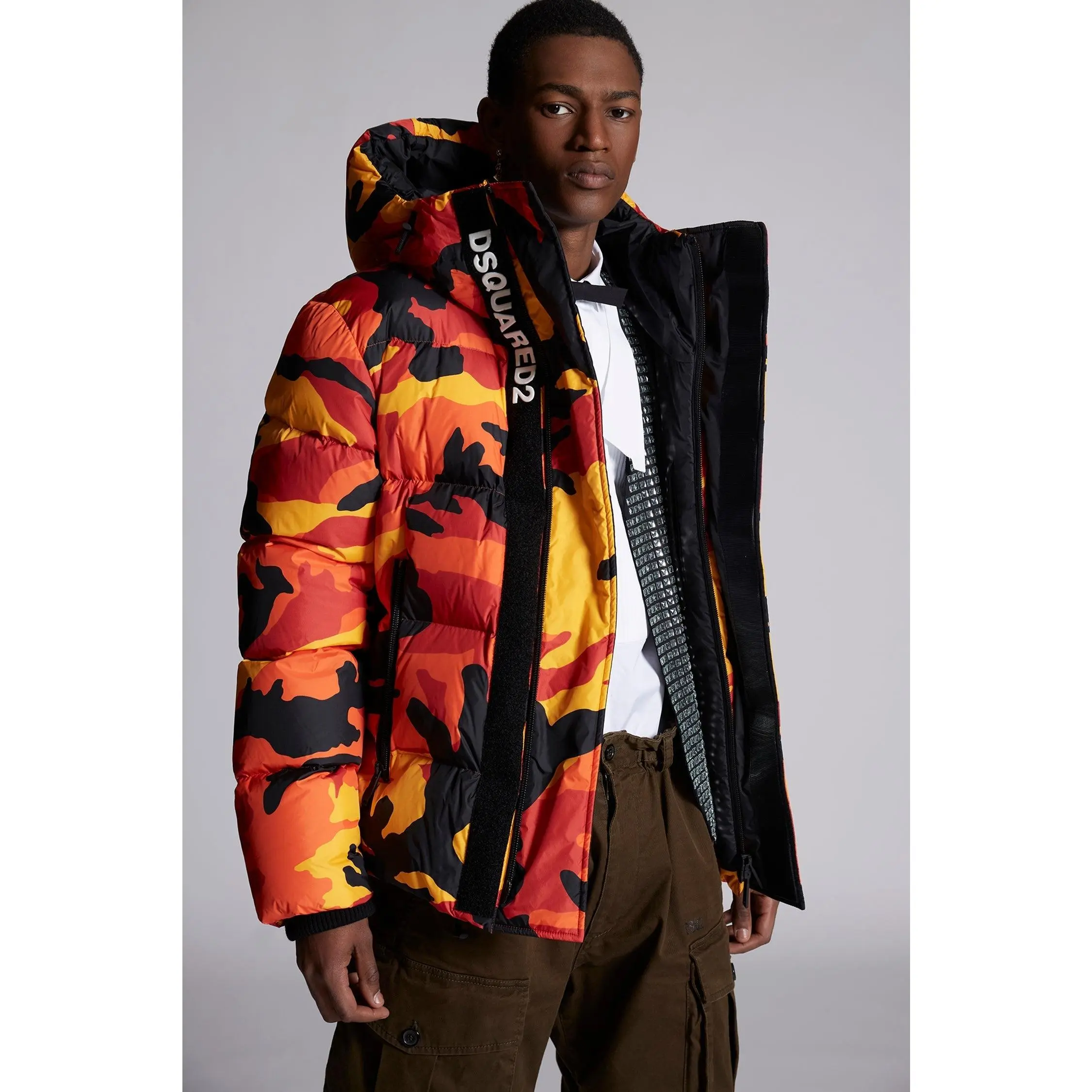 DSQUARED2 Camo Puffer JACKET Mens Apparel