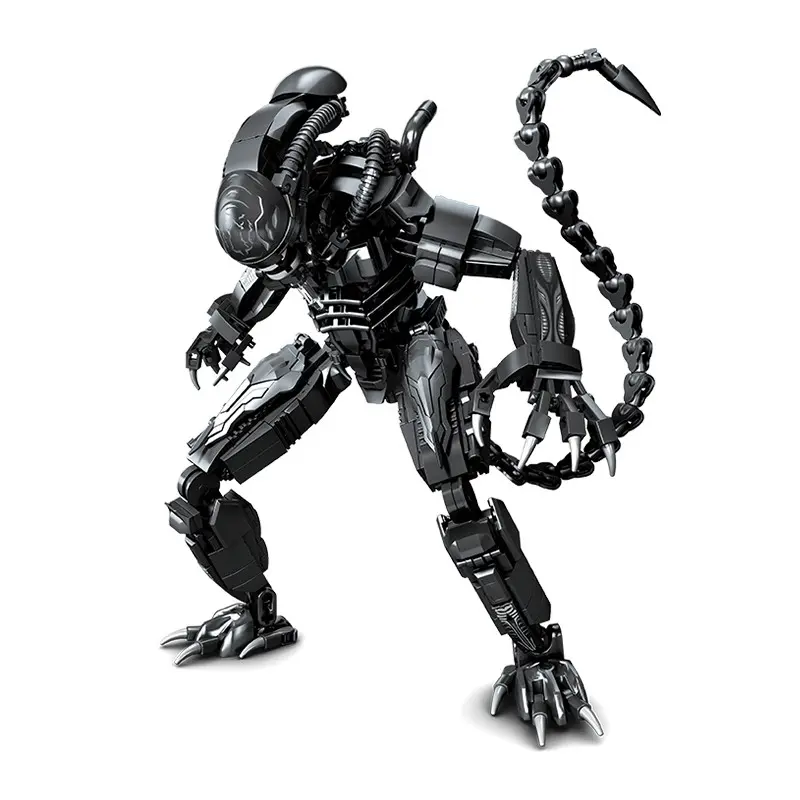 1011+ Pcs Sci-Fi Space Monster Building Kit, Black Bio-Mechanical ...