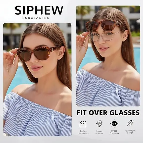 Polarized Over Glasses Sunglasses for Women Sunglasses that Fit Over Glasses UV400 Protection for Outdoor Driving