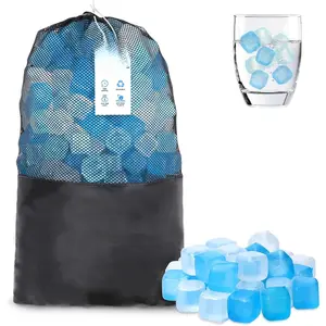 360 Pack Reusable Ice Cubes Refreezable Plastic Ice Cubes Without Diluting Reusable Ice Cubes for Drinks Large Pack Ice Cube Frozen BPA Free for Bars Party