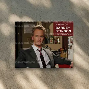 A Year Of Barney Stinson 2026 Wall Calendar, Barney Stinson 2026 Wall Calendar, Must Have Gift For Fans 2026 Barney Stinson Wall Calendar, Gift for fans
