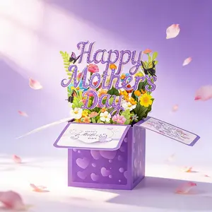 Mother's Day Creative Blessing Greeting Card Gift Box, 3D Design, Perfect for Celebrating Moms, Unique Present Idea