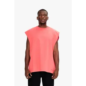 Essential Sleeveless Tee Deep Sea Coral