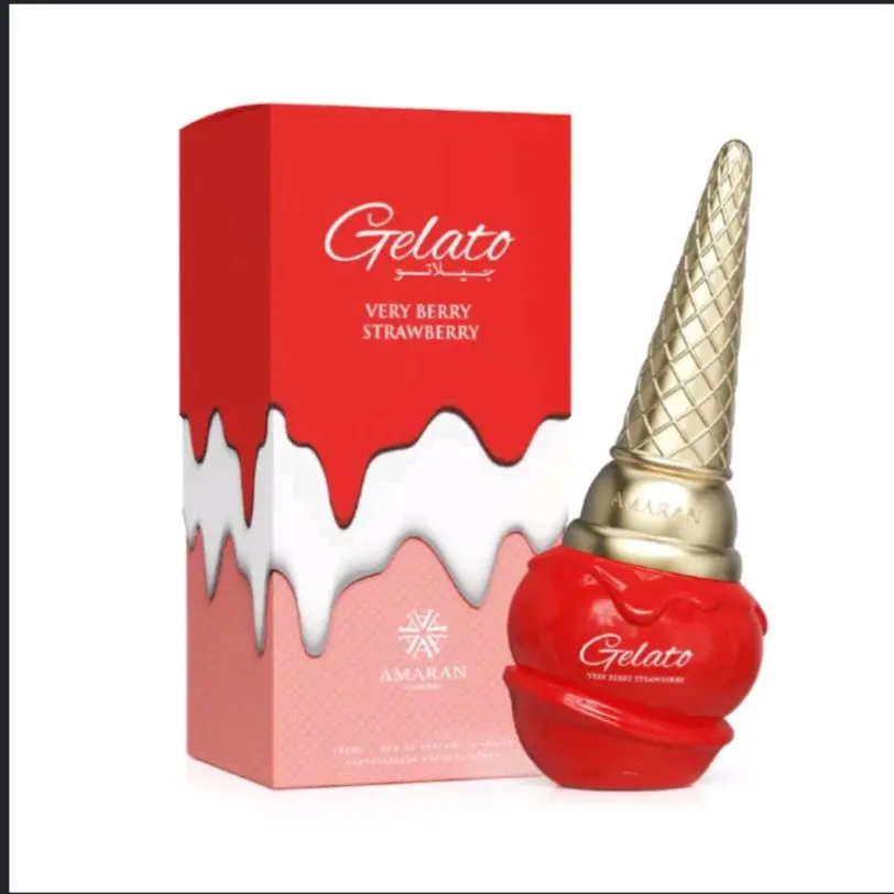 Amaran i Gelato Very Berry Eau de Parfum, Long-Lasting Fruity Gourmand Scent with Strawberry, Cupcake & Vanilla Notes, Unisex 100 ml Perfume (3.4 oz) Single Bottle, Alcohol Base, Berry Sweetness, 100Ml Perfume