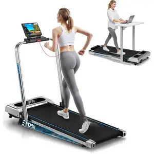 5 in 1 Foldable Treadmill, 7.5 MPH Treadmills for Home with App Compatible, Treadmill with 10% Incline, 3.0HP Brushless Drive, Remote Control and LED Display, 12 HIIT Programs, 400 LBS Capacity