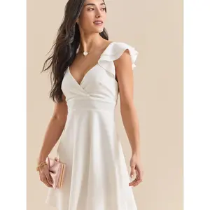 Veronica Flutter Sleeve Dress