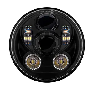 5 3/4" LED Blackout V2 Headlight for Honda® VT1300 Fury / Sabre / Stateline / Interstate '10-'25