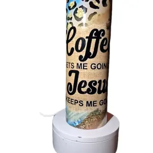 Coffee and Jesus 20 oz double wall stainless steel tumbler