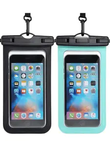 Waterproof Phone Pouch, IPX8 Waterproof Phone Case for iPhone 17/16/15/14 Pro Max, Cell Phone Dry Bag for Beach & Cruise Essentials, Touch Screen, Lanyard Included, 2 Pack (Fits Up to 8.9”)