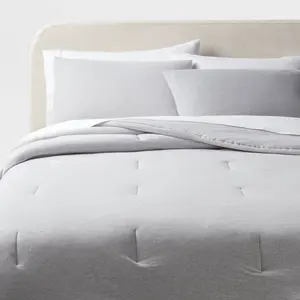 King Jersey Comforter and Sham Set Gray Heather - Threshold