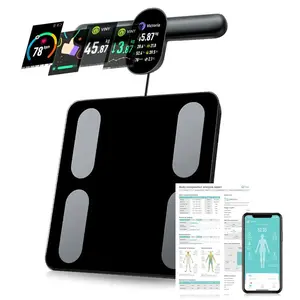 Smart Body Scale FSA or HSA Eligible, Rechargeable 8 Electrodes Digital LCD Body Composition Measurement with Fitdays App for Healthcare
