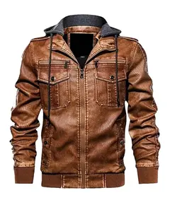 Men's Biker Retro Leather Jacket