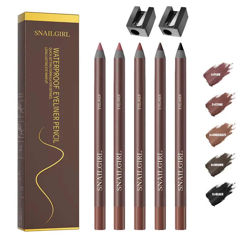 5PC/Set Waterproof Eyeliner Pencil – Transfer-Proof, Smudge-Resistant, Long-Lasting Anti-Drift Eye Liner with Smooth Creamy Formula, Easy-to-Apply Multi-Color Pencils for Daily Wear, Beginners, Transfer Proof Makeup, Anti-Drift Eyeliner. #sohochic