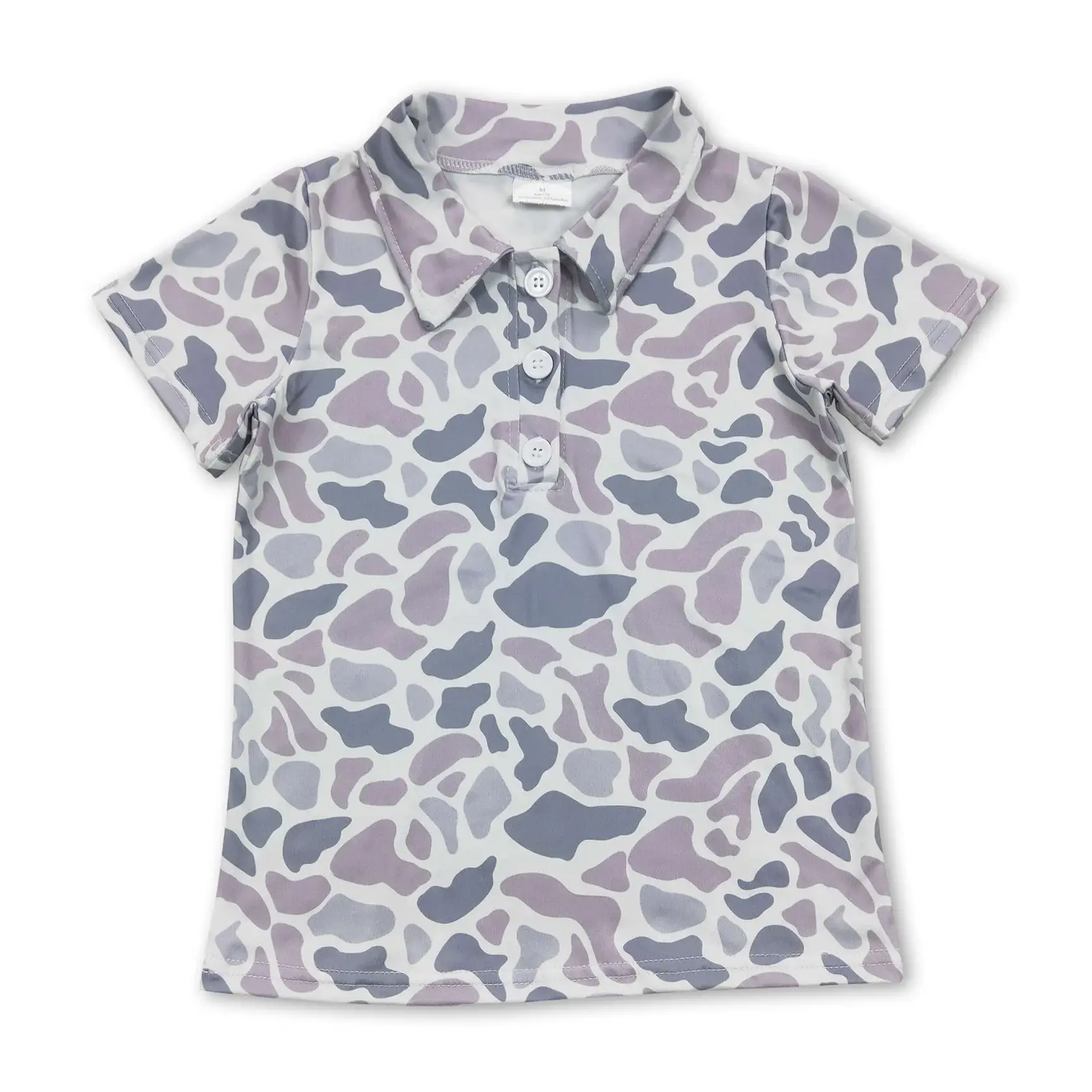 Camo Short Sleeve Boys Polo Shirts
