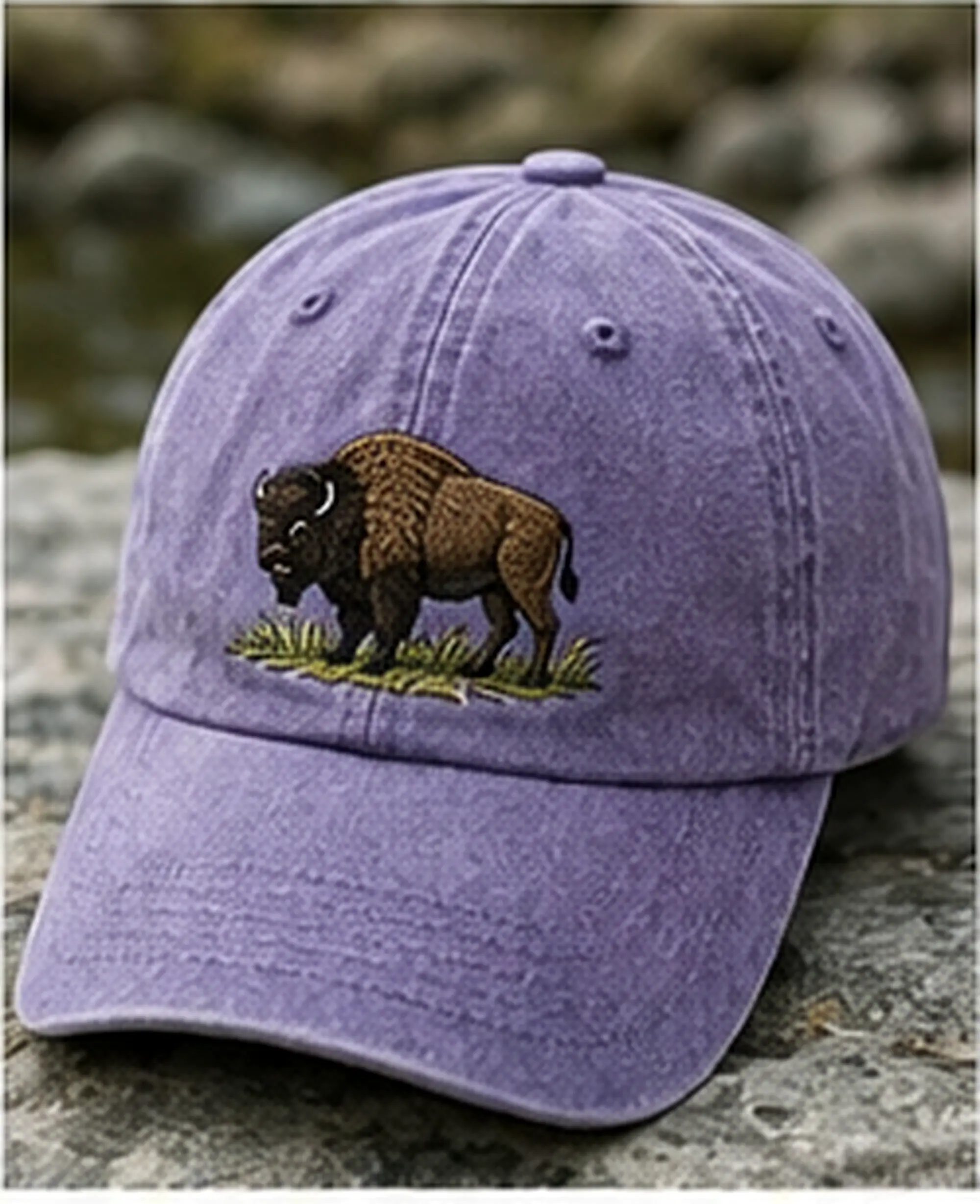 Adjustable Wildlife Bird Cap – Embroidered Loon Design