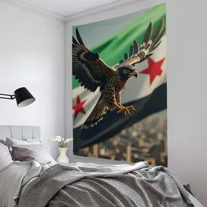 New Flag Of Syria 2025 Tapestry Bedroom Living Bar Garden Outdoor Microfiber Festival Decoration Background Art Banner