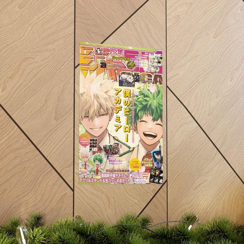 My Hero Academia Poster, Deku & Bakugo Anime Wall Art, Mha Rival Heroes Print, Shonen Manga Poster, Bnha Room Decor, Anime Gift For Fans