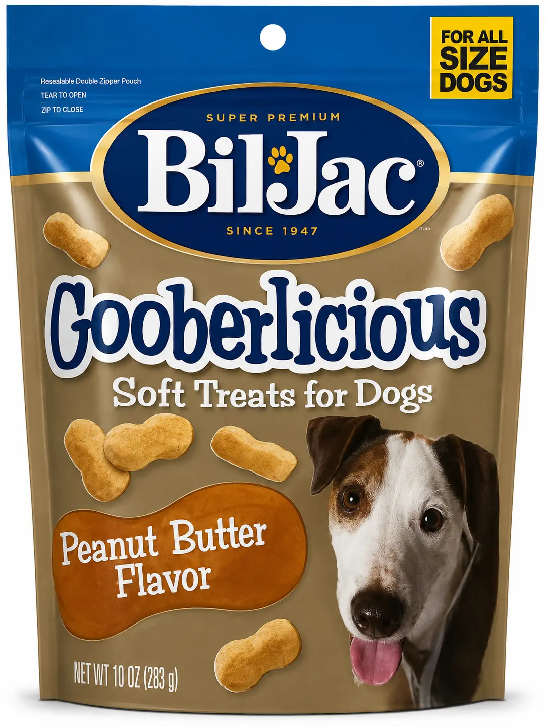 Gooberlicious | Peanut Butter Soft Treats Dogs Never Say No to | Real Chicken Liver First Ingredient, No Fillers or Soy, Made in USA Since 1947 | 10 oz