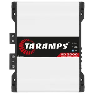 Taramps HD 3000 4 Ohms White 1 Channel Amplifier 3000 Watts RMS Digital, Crossover, Low/High Pass, Bass Boost, Gain Control, Car Audio System, Monoblock Full Range, LED Monitor Indicator, HD 3k