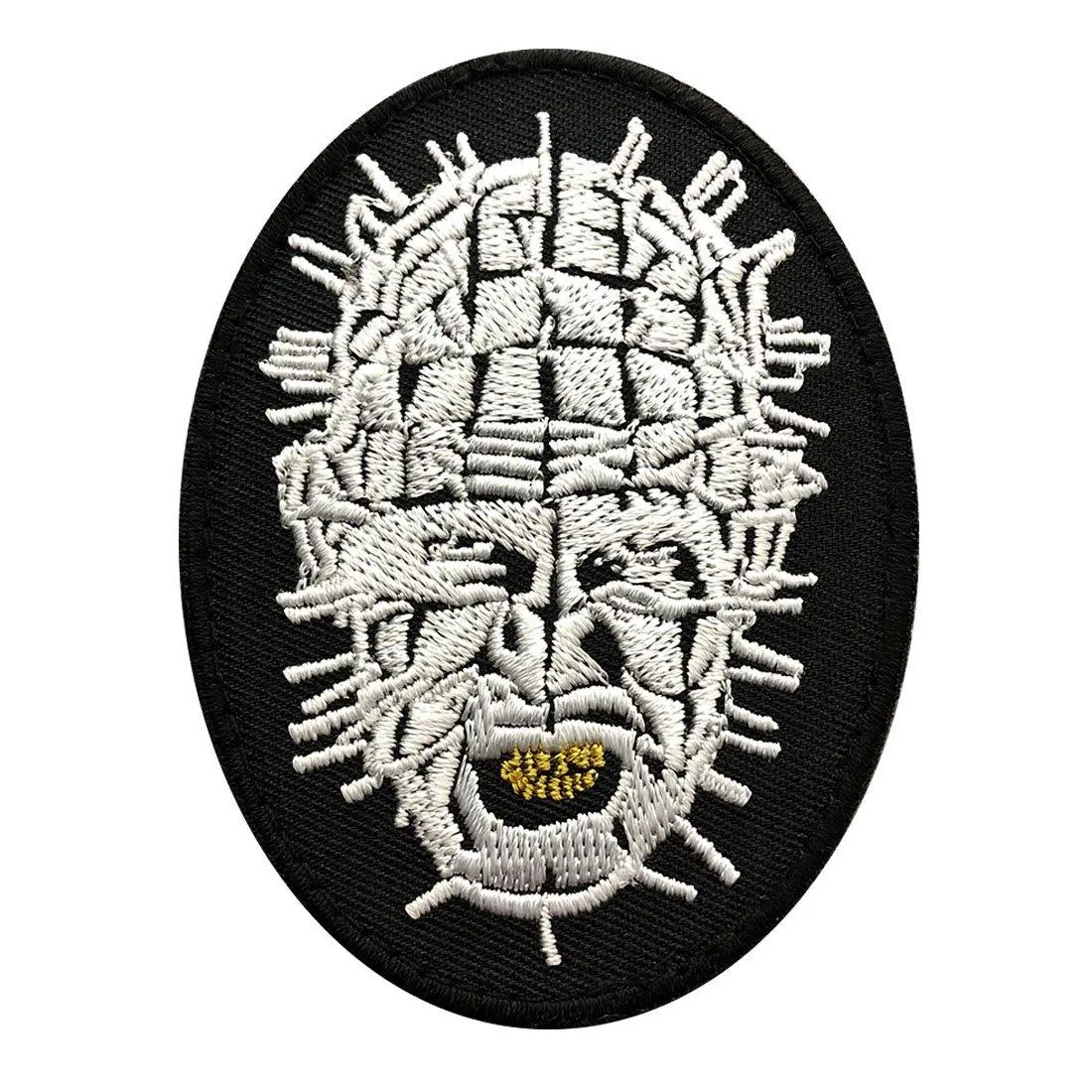 Hellraiser Pinhead Embroidered Hook Fastener 3 inch Patch