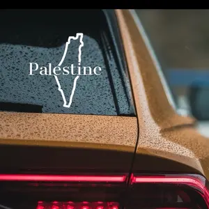 White Car Decal 5x7 Durable and Rain Resistant for Car Exterior Accessories