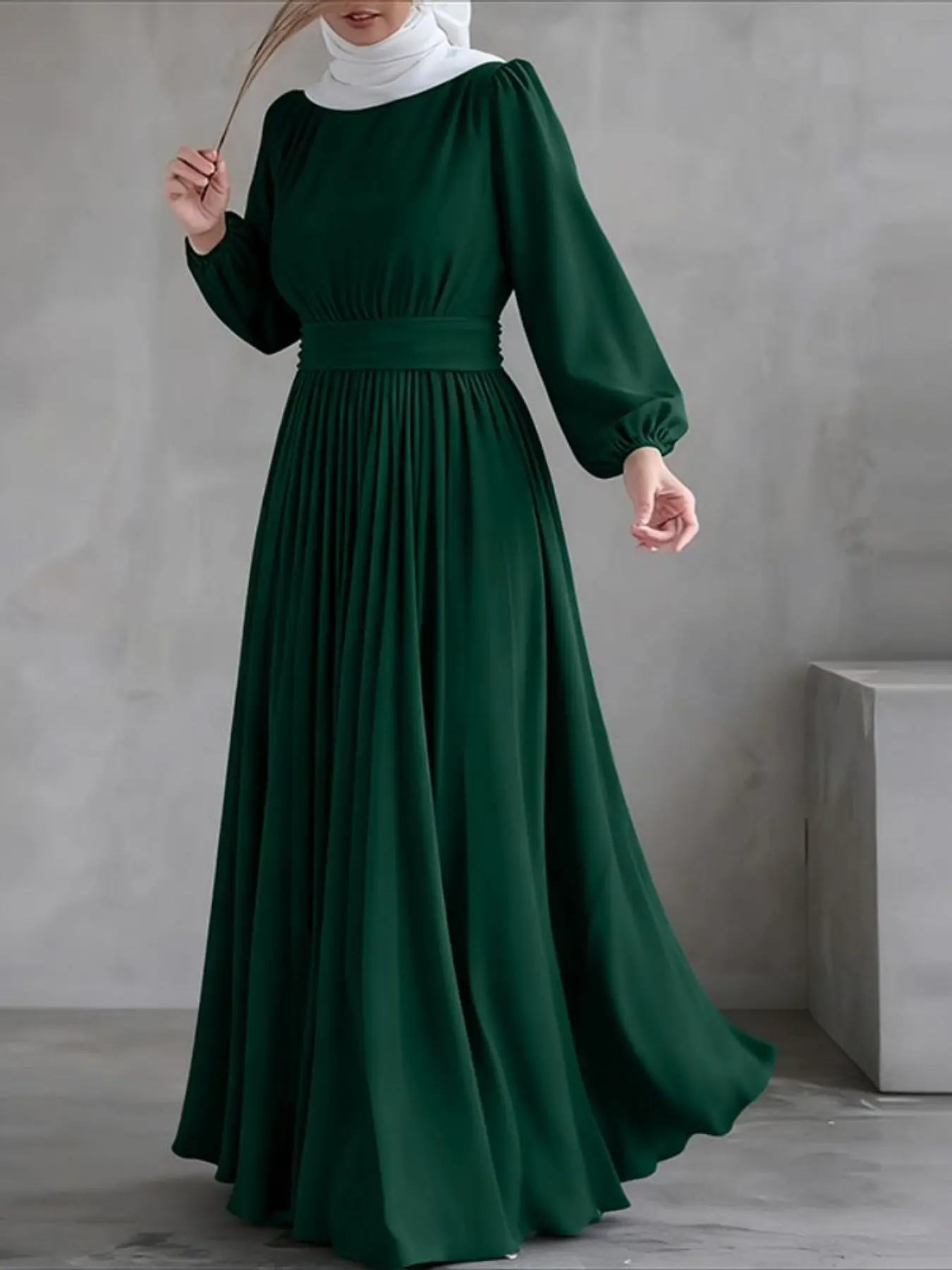 knee length dresses for ladies Rose Pink Occasion Wear Nida Abaya AY-703