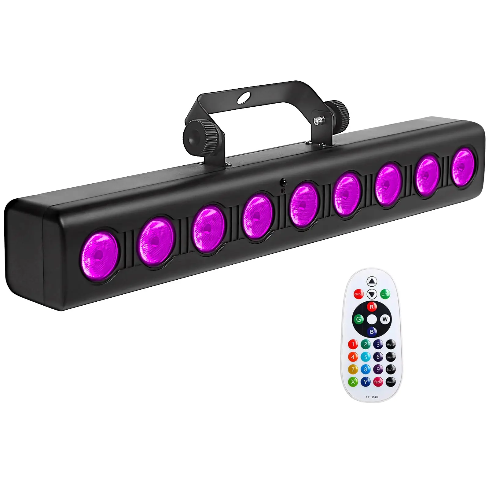 Wall Washer Light effect , LED DJ Light Bar, 9 * 4W RGBW DMX Lights with Remote Control, Sound Activated Party Lighting