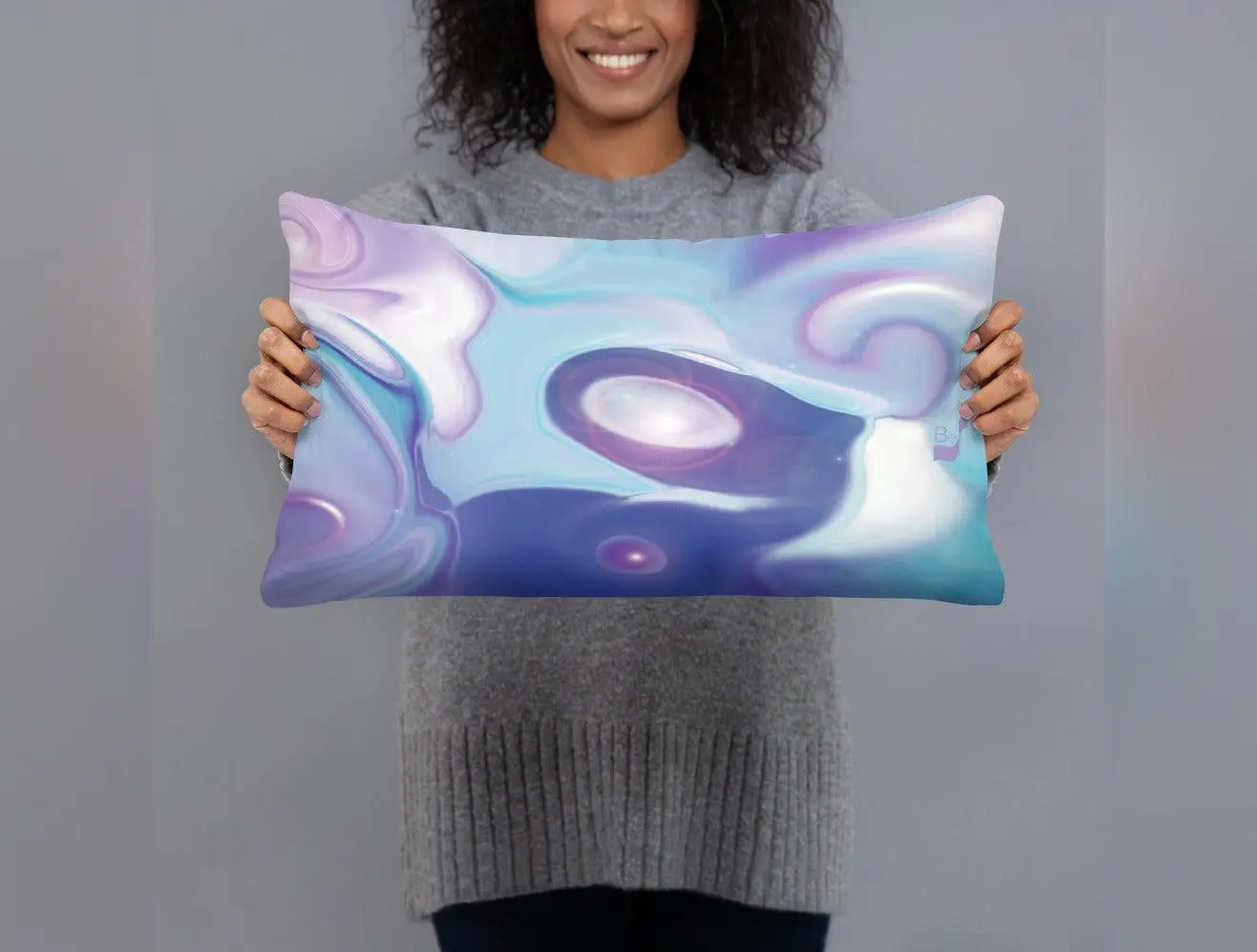Space Elephant BeSculpt Kids Throw Pillow L