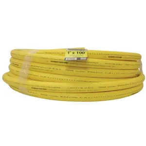 Homewerks Worldwide 4903365 1 in. x 100 ft. Polyethylene Gas Tubing, Yellow