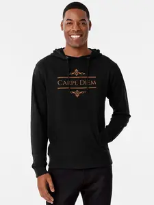 Carpe Diem Orange Lightweight Hoodie GHE