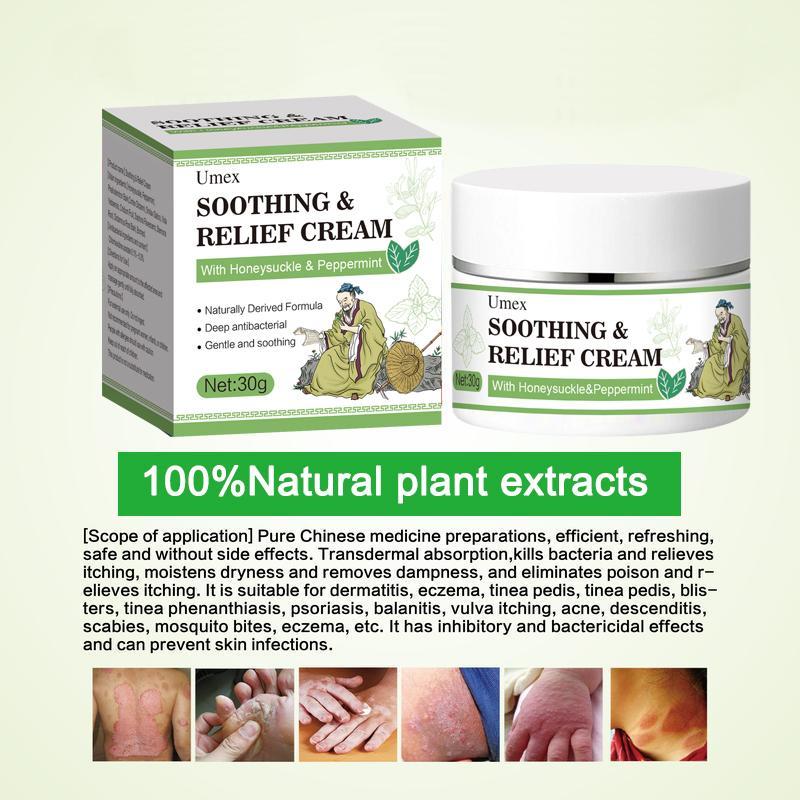 Umex All-Natural Plant-Based Herbal Relief Cream – Soothes Eczema, Psoriasis, Dry & Sensitive Skin | Ancient Botanical Formula for Whole Family Moisturizing Daily