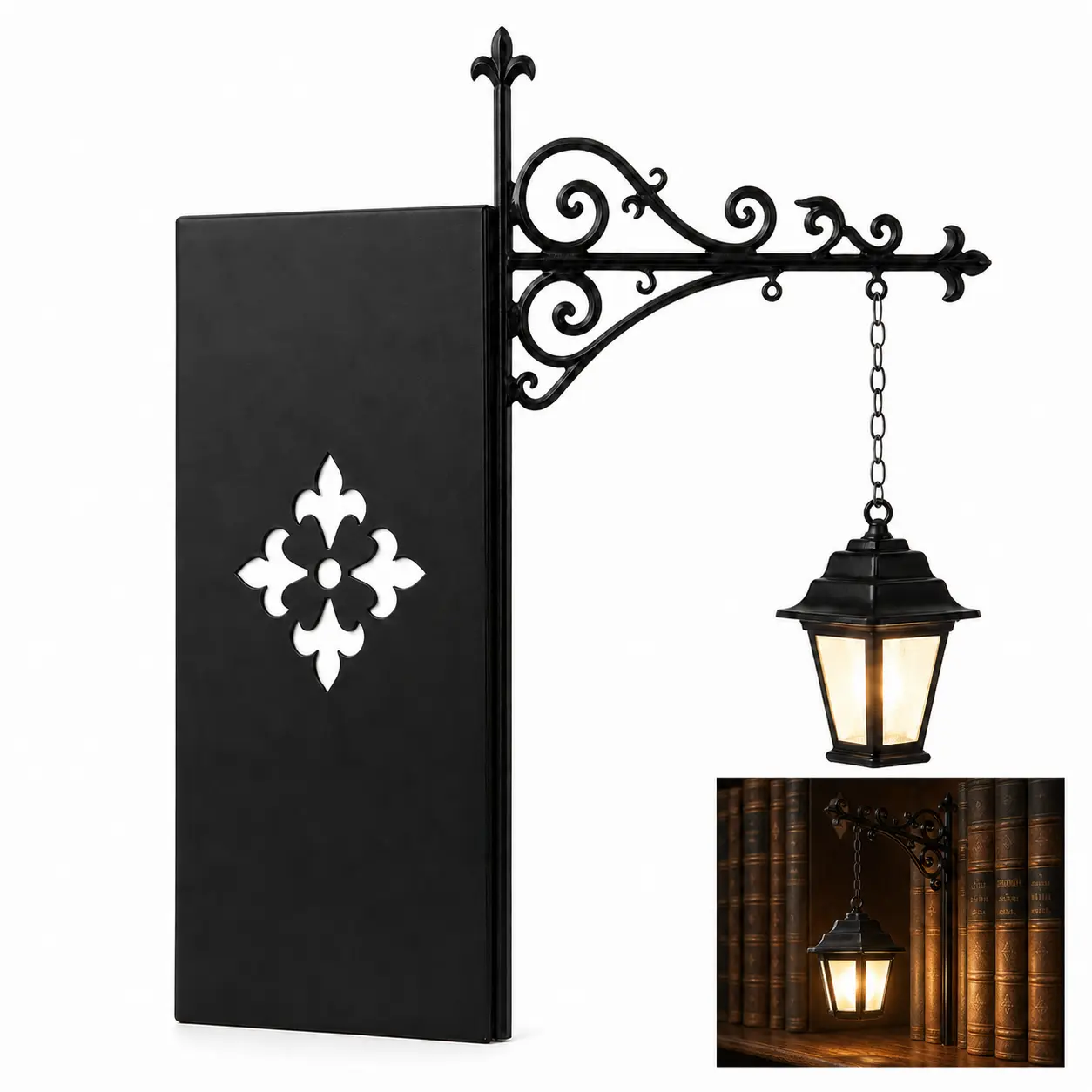 Library Lantern Halloween Decorative Bookshelf Lighting, Reading Bookshelf Lamp, Vintage Fantasy Book Nook Lamp Ornament - Reading Book Shelf Lights for Home Library, Study Corner, Bookworms & Book Lovers Gift