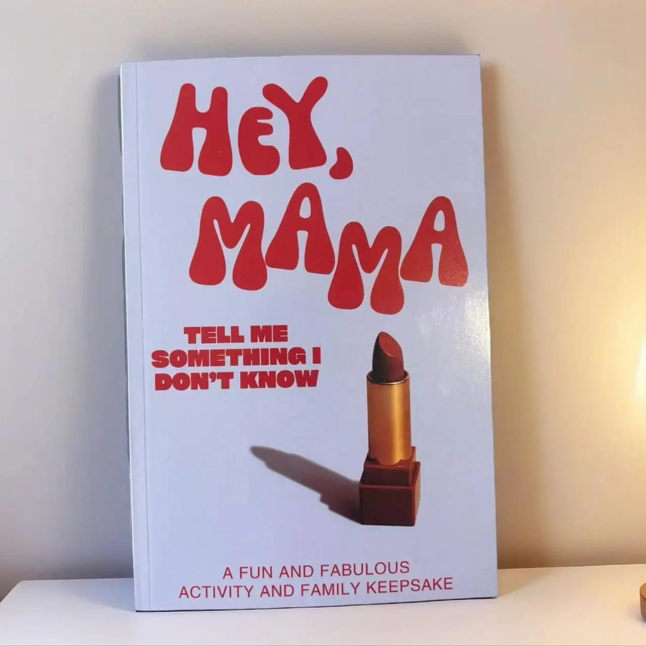 Hey, Mama! Tell Me Something I Don't Know Journal, Keepsake Gift Book with Fun Questions, Perfect Present for Mom by Larkinroad, Guided Journal, Notebook Journal