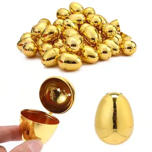 10pcs Empty Easter Egg Shells, Treasure Hunt Supplies, Basket Filler, Goodie Bag Stuffers, Party Gifts, School Class Rewards, Handmade Activities